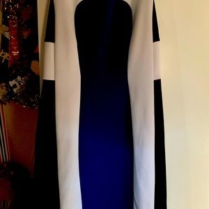 It’s a XL dress blue black and white New York & company